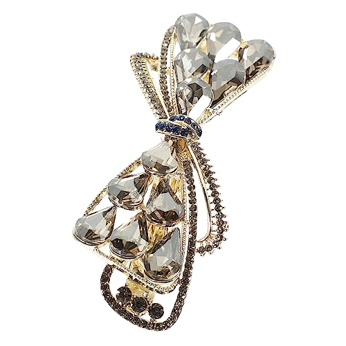 VICASKY Haarnadel Kopfbedeckung Haarspange Hochzeiten Haarschmuck Klemme Mädchen Clips Für Haarspange Dekorativ Geformt Brautjungfer Strass Haarschmuck Strass Haarspange Legierung von VICASKY