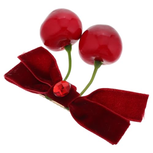 VICASKY Cherry Bow Haarspange Rot Süße Alligator-haarspangen Für Frauen Adorable Schleifen-haaraccessoires Zur Stilvollen Dekoration Von Frisuren Für Jeden Anlass von VICASKY
