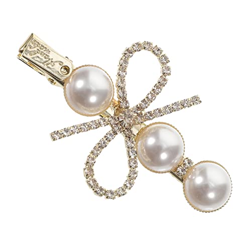 VICASKY Haarnadel Träne Creolen Damen Gesicht Edelsteine ​​kleben Schleife Perlenaufkleber Quaste Haarzubehör Für Frauen Clip Bogen Funkeln Kette Schnappen Haarbarrettes Diamant von VICASKY