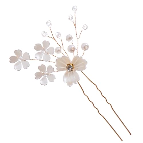 VICASKY Haarnadel mit Perlenblume für Damen Haaraccessoires für Brötchenfrisuren Besondere Anlässe Wie Hochzeiten und Partys von VICASKY