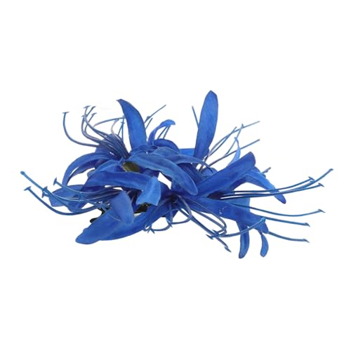 VICASKY Haarnadel mit künstlichen Blumen Blumen- Party Haarklammern dekorativ Strand Blumenhaarschmuck für Frauen Blumenspange Blumenzauber Blume Haarspange Polyester Blue von VICASKY