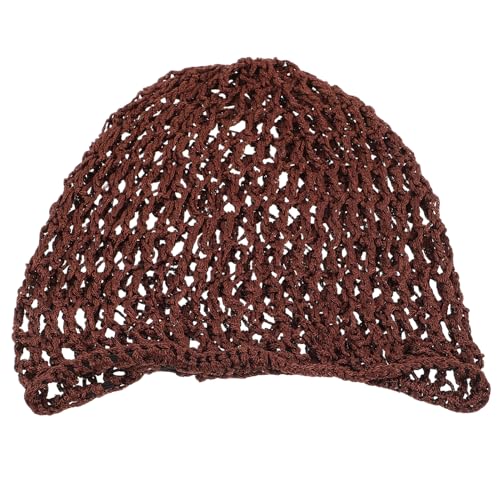 VICASKY Haarnetz Schlafmützen für Damen weiche Schlafmütze Haaröcke Netznetz Mesh-Haarwickel Nettohut für Haare Mesh weicher Rayon Snood Curls Haarabdeckung Accessoire häkeln Coffee von VICASKY