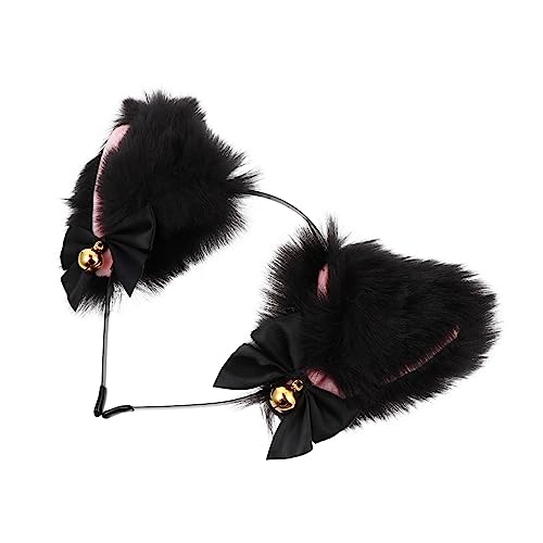 VICASKY Haarreif Katzenohr-design Mit Glöckchen Stirnband Für Freizeitkleidung Oder Partykleidung Haarschmuck Für Maskenbälle Und Feiertagsbälle Kreativer Haarreif von VICASKY