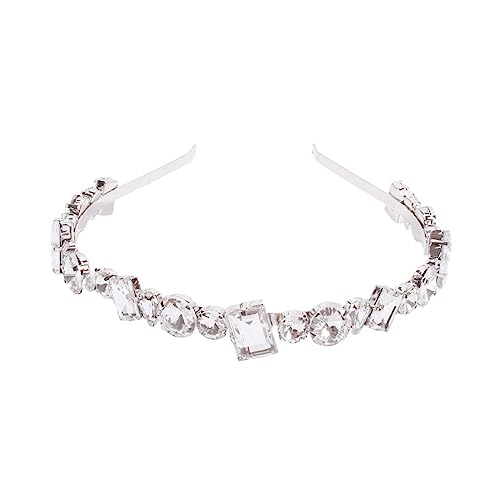 VICASKY Strass-stirnbänder Aus Legierung Mit Strasssteinen Haarband Braut-diademe Für Mädchen Silber Hochzeits-kopfschmuck Perlen- - -ehering Geeignet Für Abendveranstaltungen Partys von VICASKY