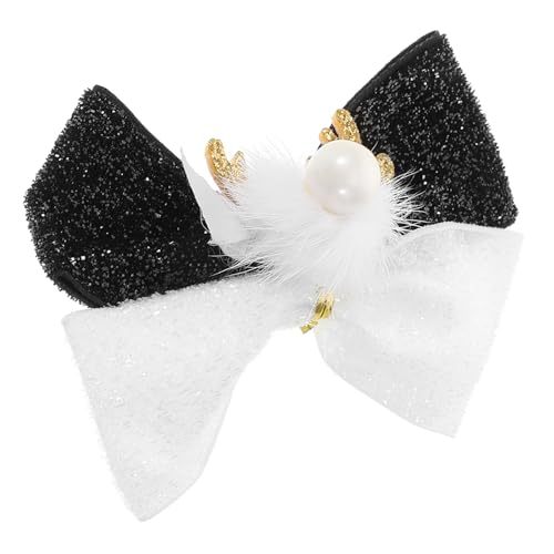VICASKY Haarschleifenklammer Geweih Weihnachts-haardekor Für Frauen Haarklammer Im Weihnachtsstil Mit Schleife Haarschmuck Für Festivals Und Partys von VICASKY