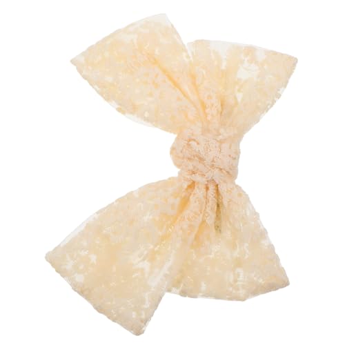 VICASKY Große Spitze Haarschleifenclips Mit Schleife Und Stickerei Süße Haaraccessoires Für Mädchen Und Frauen Handgefertigte Klammer Mit Spitze Und Quaste von VICASKY