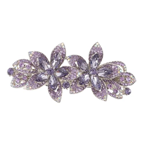 VICASKY Haarspange Mit Kristallblumen Dekorative Haarspange Accessoires Haarspangen Hochzeit Strass Clips Glitzernde Blumen Gänseblümchen Frauen Für Mädchen Haarspange von VICASKY