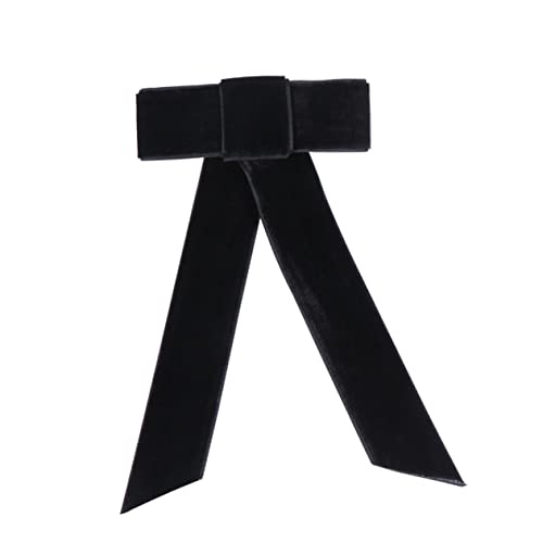 VICASKY Haarspange Mit Schleife Federspange Aus Robustem Material Haarschmuck Für Mädchen Schwarz Leicht Anzuwendende Kopfbedeckung von VICASKY