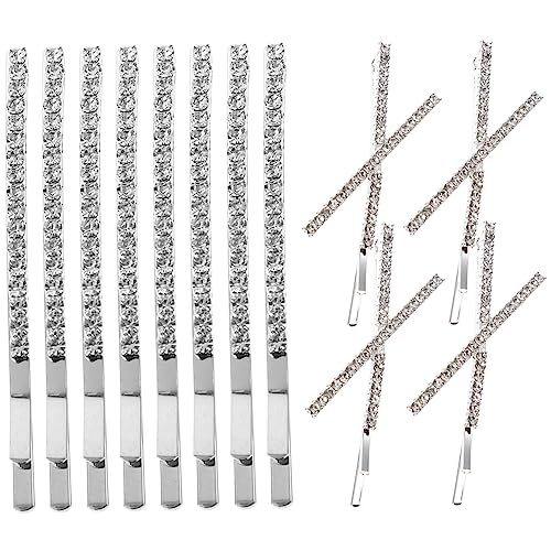 VICASKY Haarspange Mit Strasssteinen Haarnadeln Mit Strasssteinen Für Damen Und Mädchen Haarschmuck Form Haarspangen In Bobby Form Styling Strass Haarschmuck Strasssteine von VICASKY