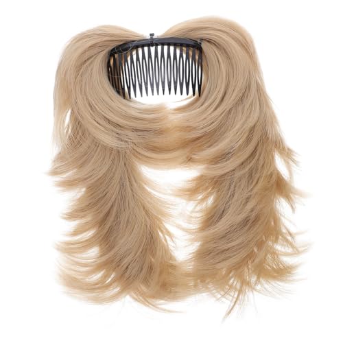 VICASKY Haarteil Dutt Clip in Hochtemperaturfaser Synthetisch Lockig Dutt extensions für Frauen Alltags Party hochsteckfrisur Frisurverlängerung von VICASKY