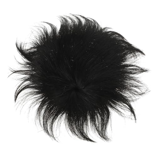 VICASKY Haarteil für Männer Echthaar Haarersatz Schwarzes Toupee für Nahtlosen Haaransatz Hochwertige Herrenperücke für Täglichen Gebrauch Stilvolles Design für Natürlichen Look von VICASKY