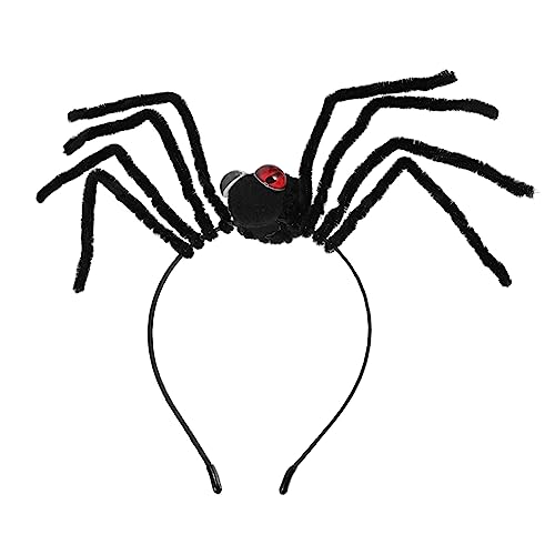 VICASKY Halloween-spinnenhaarband Gothic Haarschmuck Für Karneval Und Cosplay Rotes Stirnband Mit Spinnen-design Perfektes Accessoire Für Partys Und Geburtstagsfeiern von VICASKY