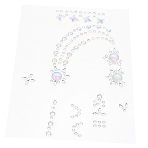 VICASKY Handdiamantaufkleber Körperjuwelen Gesichtssteine ​​kleben Körper Strass Brust-Edelsteine Schmetterlings-Körperschmuck Herz- -Aufkleber Strassaufkleber Gesichtsschmuck Acryl von VICASKY