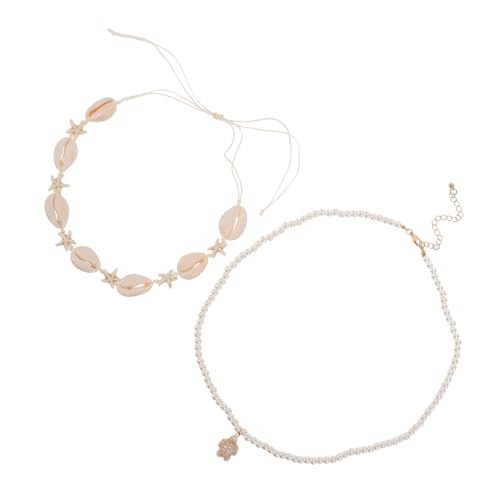 VICASKY Handgefertigte Muschelhalskette mit Hawaiianischer Meeresschildkröte Doppellagige Boho Kette mit Elementen Perfektes Sommeraccessoire für Frauen für Strandurlaub von VICASKY