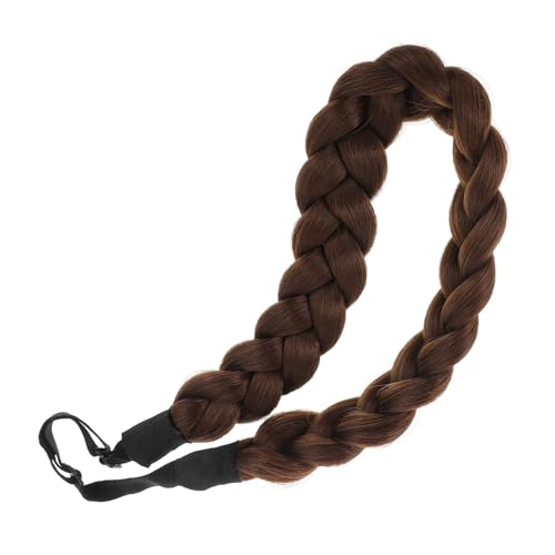 VICASKY Handgefertigtes Haarband Renaissance Haar Accessoire Für Frauen Fake Zopf Stirnband Zopf Haarband Zopfband Hochtemperaturfasern Verstellbare Modisches Design von VICASKY