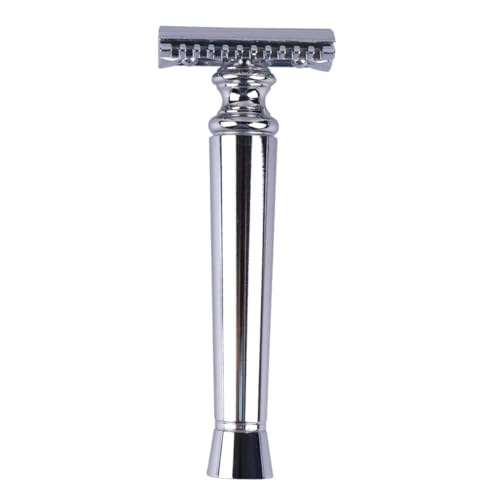 VICASKY Handrasur Herren Bart Trimmer Leicht und Langlebig Klassischer Rasierer Frei von Klinge Silber Perfektes Bartpflege Tool als Vatertagsgeschenk Geeignet von VICASKY