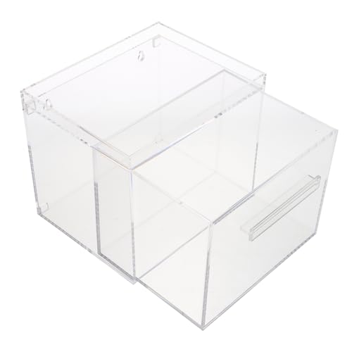 VICASKY Handtuchspender Aus Acryl Zur Wandmontage Waschlappenhalter Mit Deckel Badezimmerbehälter Transparent Geräumig Für Handtücher Leicht Und Praktisch von VICASKY