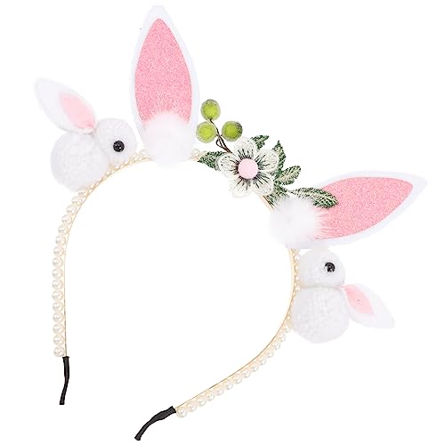 VICASKY Hasenohr Stirnband Ammer Spa-stirnband Kaninchen Hasenohren Geschwollen Haarband Haarbänder Stirnbänder Ohrschmuck Bands Burger Party Mädchen Plüsch von VICASKY
