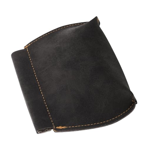 VICASKY Herren Geldbörse aus PU Leder und Portabel mit Automatischem Druckverschluss Stylisches Münzfach Langlebiges Material Vielseitig für Alltag und Reisen Schwarz von VICASKY