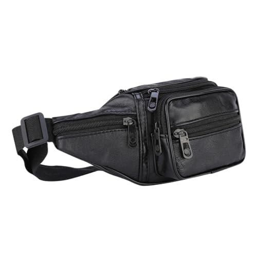 VICASKY Herren Gürteltasche aus Rindsleder und Atmungsaktiv Multifunktionale Sporttasche für Jogging Radfahren und Reisen Leicht und Praktisch mit Großem Stauraum von VICASKY