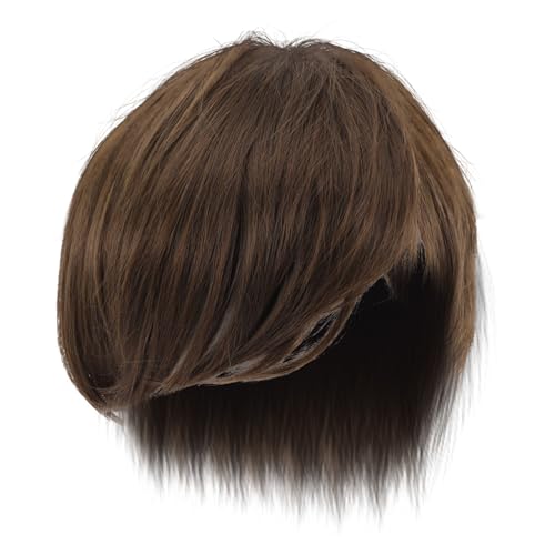 VICASKY Herren Kurzhaarperücke Synthetisch Hochtemperaturbeständig Natürlicher Look Tiefbraun Scheitel Kurzhaar Haarteil für Alltag Party Cosplay VICASKY Herren Kurzhaarperücke Synthetisch Hochtemperaturbeständig Natürlicher Look Tiefbraun Scheitel Kurzhaar Haarteil für Alltag Party Cosplay von VICASKY