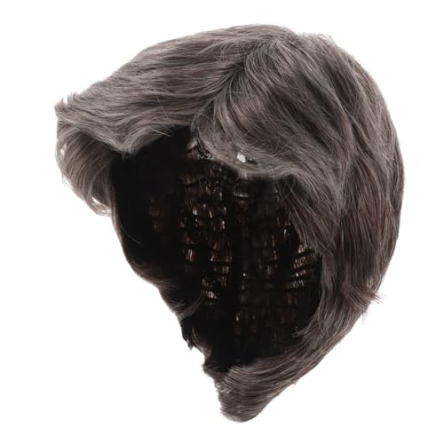 VICASKY Herren Kurzperücke Synthetik Hitzeresistent Leicht Atmungsaktiv Für Halloween Cosplay Mit Modischem Schrägansatz Komfortable Pflegeleichte Styling-möglichkeit VICASKY Herren Kurzperücke Synthetik Hitzeresistent Leicht Atmungsaktiv Für Halloween Cosplay Mit Modischem Schrägansatz Komfortable Pflegeleichte Styling-möglichkeit von VICASKY