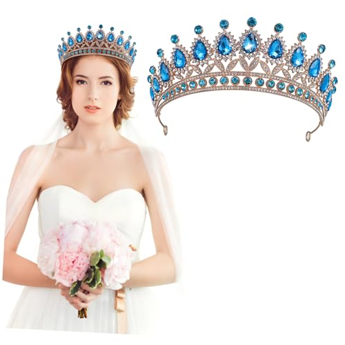 VICASKY Hochwertiges Braut Stirnband mit Strasssteinen Vintage Tiara für Damen Leichte Kopfbedeckung für Hochzeit Geburtstag Festival und Besondere Anlässe Einfach zu Tragen und von VICASKY