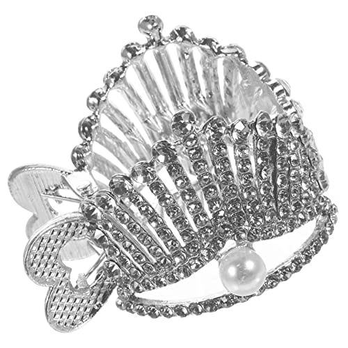 VICASKY Hohe Pferdeschwanzhalter Für Damen Mit Krone-optik Und Strass-verzierung Haarspangen Aus Robustem Für Feines Dickes Und Langes Haar Accessoires Für Partys Zeremonien Und Alltag von VICASKY