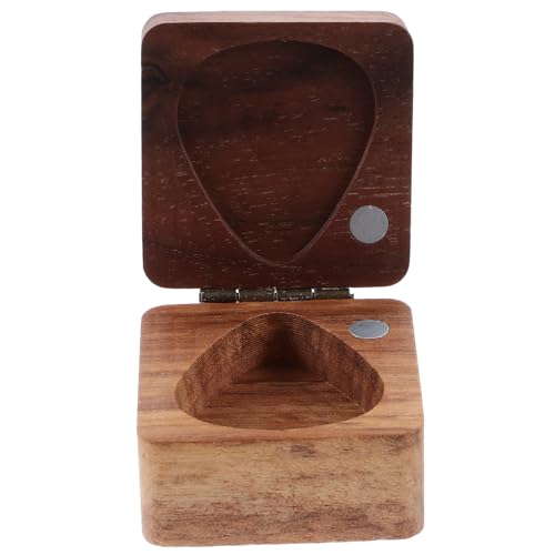 VICASKY Gitarrenplektrum-aufbewahrungsbox Aus Holz Plektren-etui Für Gitarre Und Ukulele Organizer-Halter Zum Schützen Und Aufbewahren Von Plektren Klein Und Tragbar von VICASKY