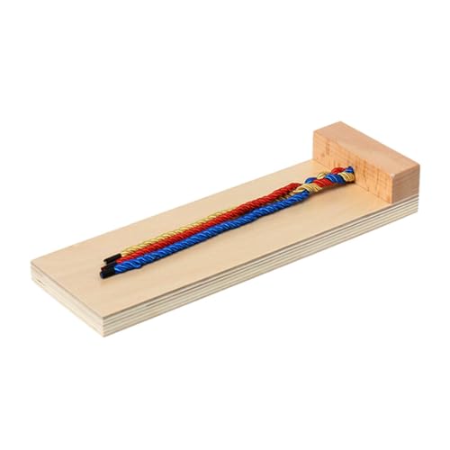 VICASKY Holz Zopf Haar Spielzeug Für Junge Mädchen Lernspielzeug Zum Haarflechten Entwickelt Feinmotorik Und Hand-augen-koordination Kindersichere Farbe Kreative Beschäftigung Für Kleinkin von VICASKY