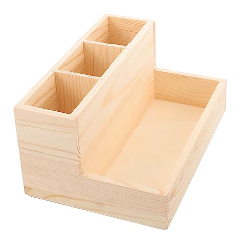 VICASKY Holz Make-up Organizer Kosmetik Aufbewahrungsbox Für Pinsel Werkzeuge Stifte Wattepads Schminktisch Zimmer Dekoration Lagerung Box von VICASKY