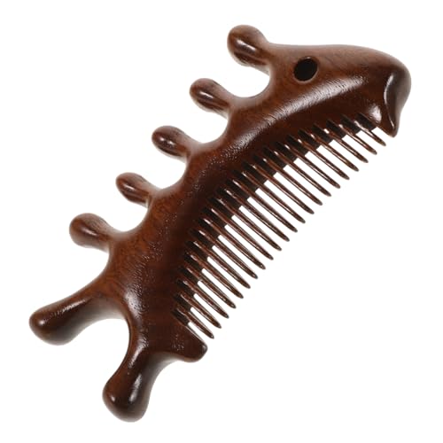 VICASKY Holzkamm Feinzahnkamm Massagekamm Holz Für Damen Herren Entwirrungskamm Mit Robustem Design Zum Kämmen Und Massieren Der Kopfhaut von VICASKY