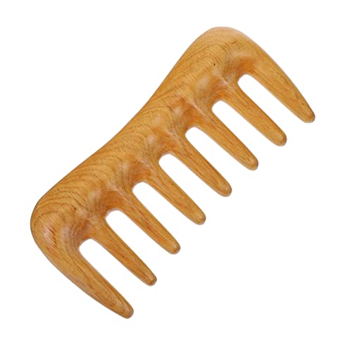 VICASKY Holzkamm mit Massagefunktion Breitzahn Haarkamm aus Natürlichem Holz für Haarschnitt und Fördert die Durchblutung Sanfte Anwendung für Damen und Herren von VICASKY