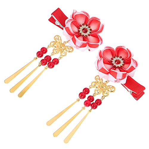 VICASKY Kimonoschmuck Haarclip Mit Blumenmotiv Japanische Haarklammer Traditionelles Haaraccessoire Rot Für Festliche Anlässe Und Kreative Frisuren Leicht Und Langlebig Für Mädchen Und VICASKY Kimonoschmuck Haarclip Mit Blumenmotiv Japanische Haarklammer Traditionelles Haaraccessoire Rot Für Festliche Anlässe Und Kreative Frisuren Leicht Und Langlebig Für Mädchen Und von VICASKY