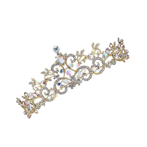 VICASKY Kinderkronen Für Mädchen Mit Strass Haarschmuck Glänzende Krone Als Kopfbedeckung Tiara Stirnband Mit Ringdesign An Enden von VICASKY