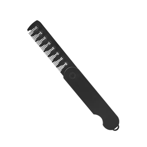 VICASKY Klappbarer Kamm Für Bart Und Schnurrbart Faltbarer Reisekamm Mit Breiten Zähnen Tragbarer Kamm Für Unterwegs Kompakter Haarkamm Für Männer Und Frauen von VICASKY