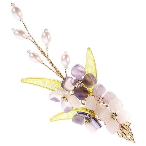 VICASKY Klassische Blumen Haarspange für Damen Antike Cheongsam Haarschmuck für Hanfu und Chinesische Kostüme Exquisites für Besondere Anlässe von VICASKY
