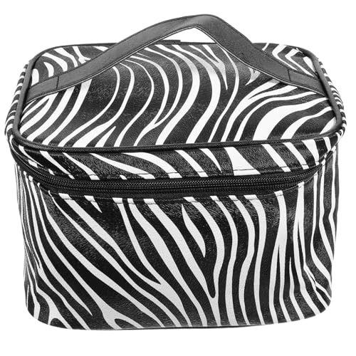 VICASKY Kosmetiktasche Reise Organizer Zebra Design Vielseitige Make Up Tasche Große Kapazität für Toilettenartikel und Kosmetik für Unterwegs Robustes Reißverschluss Design von VICASKY