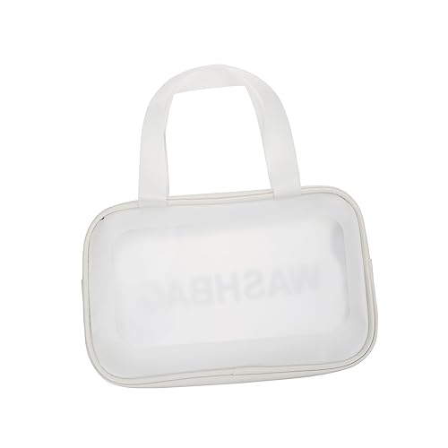 VICASKY Kosmetiktasche Transparent Frosted Make Up Mittlere Multifunktional für Make Up und Körperpflegeprodukte Leicht und Tragbar Perfekter Organizer für Unterwegs von VICASKY