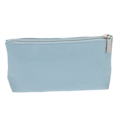 VICASKY Kosmetiktasche für Damen Tragbarer Lippenstift Organizer Make Up Aufbewahrungstasche mit Reißverschluss Mittelgroßes Design Pastellblau für Unterwegs Handtaschen und Reisen von VICASKY