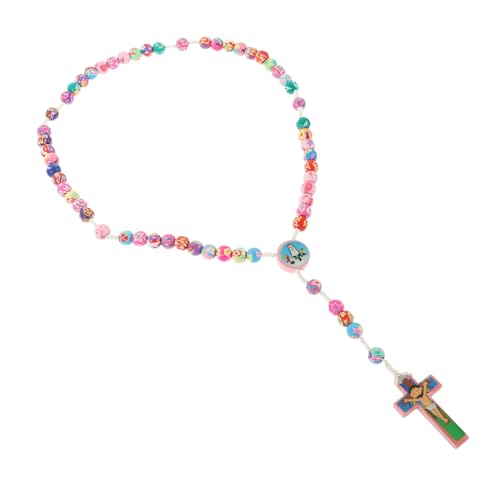 VICASKY Kreuzhalskette aus Polymer Lehm für Frauen Filigraner Glaube Schmuck Leicht und Komfortabel oder Geschenkoption Einzigartiges Design von VICASKY