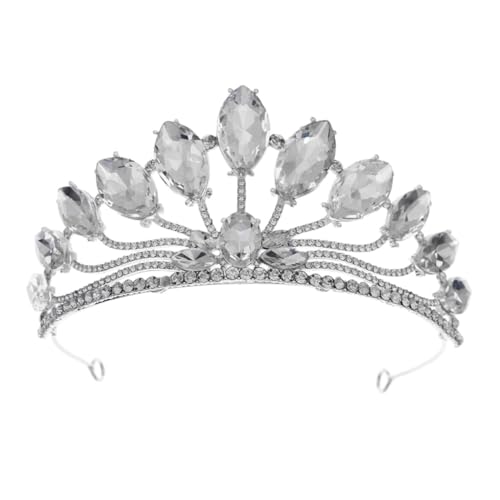 VICASKY Krone Für Geburtstag Frau Tiara Strass Braut Hochzeit Mädchen Prom Tiara Geburtstag Kopfbedeckung Party Kostümparty von VICASKY