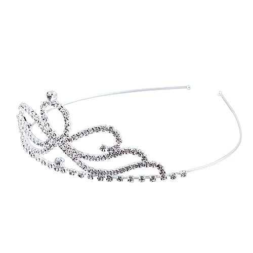 VICASKY Krone Haarreif für Silberne Diadem Kopfbedeckung für Partys und Feiern Fotorequisit für Kleine Prinzessinnen von VICASKY