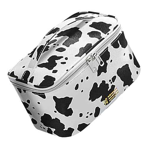 VICASKY Kuh Maserung Kosmetiktasche Für Reisen Große Öffnung Für Einfachen Zugriff Verstärkte Nähte Für Damen Und Herren von VICASKY