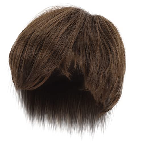 VICASKY Kurze Perücke Für Männer Haarteil Ersatz Haarschmuck Dekorativ Herren Perückenkopfschmuck Echthaaroptik Für Alltag Und Party von VICASKY