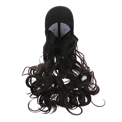 VICASKY Lockige Perücke Aus Kunsthaar Haarperückenkappe Für Frauen Einteilige Haarperücke Mit Lebendigen Locken Geeignet Für Halloween Und Partys von VICASKY
