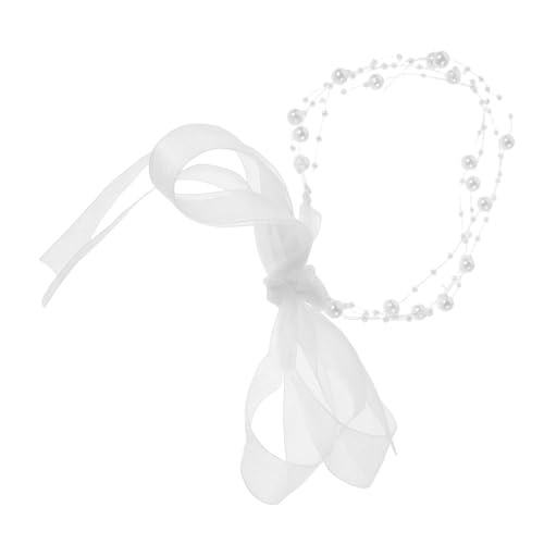 VICASKY Layered Perlen Choker mit Spitze und Transparentem Fischerdraht Mehrschichtiger Braut Haarreif für Frauen Weißes Hochzeits Accessoire Leicht und Langlebig Modisches VICASKY Layered Perlen Choker mit Spitze und Transparentem Fischerdraht Mehrschichtiger Braut Haarreif für Frauen Weißes Hochzeits Accessoire Leicht und Langlebig Modisches von VICASKY