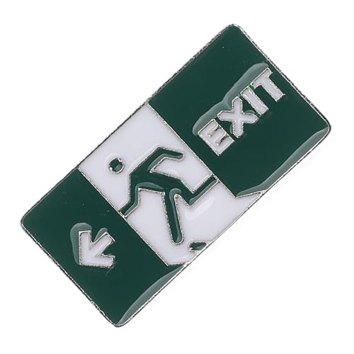 VICASKY Exit Safety Nacht Leucht Pin für Jacken und Schals Einzigartige Cartoon Anstecknadel für Modeaccessoires im Dunkeln für Kreative Outfits von VICASKY
