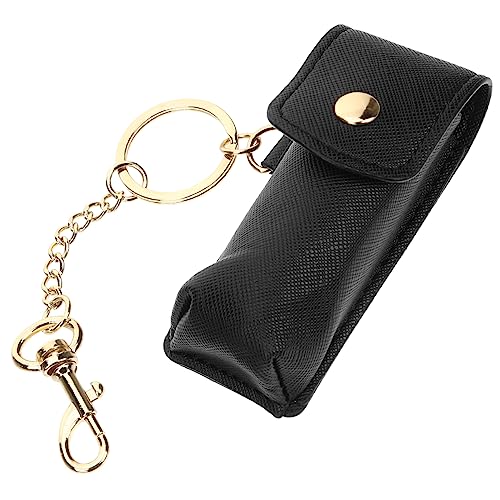 VICASKY Lippenstifthalter Schlüsselanhänger Tragbarer Lippenbalsam Organizer für Schlüsselbund Handtasche und Rucksack Transparentes Design für Reisen Partys von VICASKY