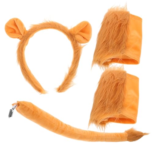 VICASKY Löwenkostüm Mit Dekorativem Haarband Und Für Tier-performance-requisiten Geeignet Für Karnevalspartys Und Festivals Als Party-dekoration von VICASKY